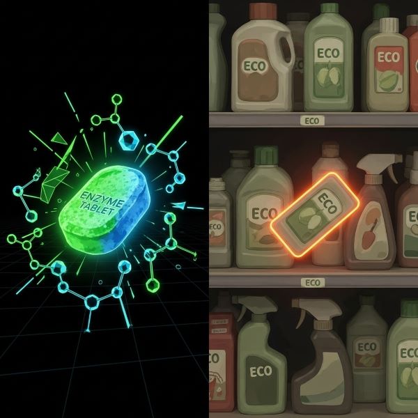Enzyme Cleaner vs Eco Friendly cleaners at the shops